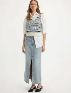 Levi's® ANKLE COLUMN SKIRT PLEASE HOLD - Midi kjolar|Kvinnor Denimkläder|Kjolar