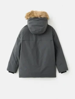 Mango Anorak with shearling-effect hood - Anorak|Barn Jackor