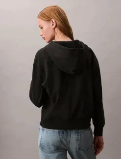 Kvinnor Calvin Klein Jeans Sweatshirts|ARCHIVE LOGO FRENCH TERRY FZ HOO - Huvtröjor