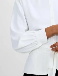 French Connection AREZZO LS WAIST TIE SHIRT - Långärmade|Kvinnor Blusar & Skjortor