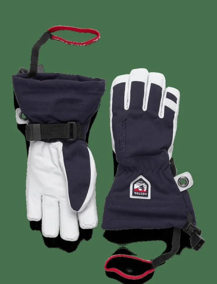 Hestra Army Leather Heli Ski Jr. - 5 finger - Regnvantar|Barn Vantar