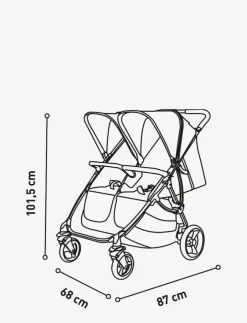 Asalvo Stroller Double Bro, - Barnvagnar|Barn Barnvagnar & Tillbehör