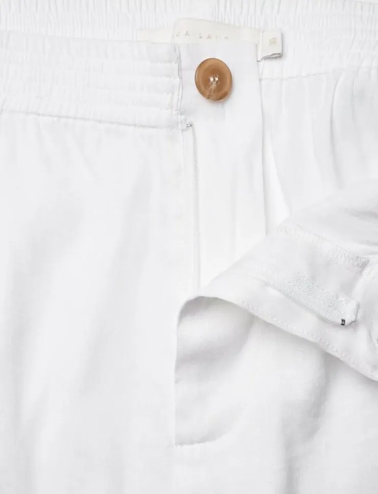 Kvinnor Naja Lauf Byxor|ASHA PANTS STRETCH LINEN - Linnebyxor