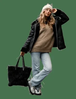 Kvinnor Shepherd Shoppingväskor & Totes|Aspen väska patchwork fårskinn - Totes
