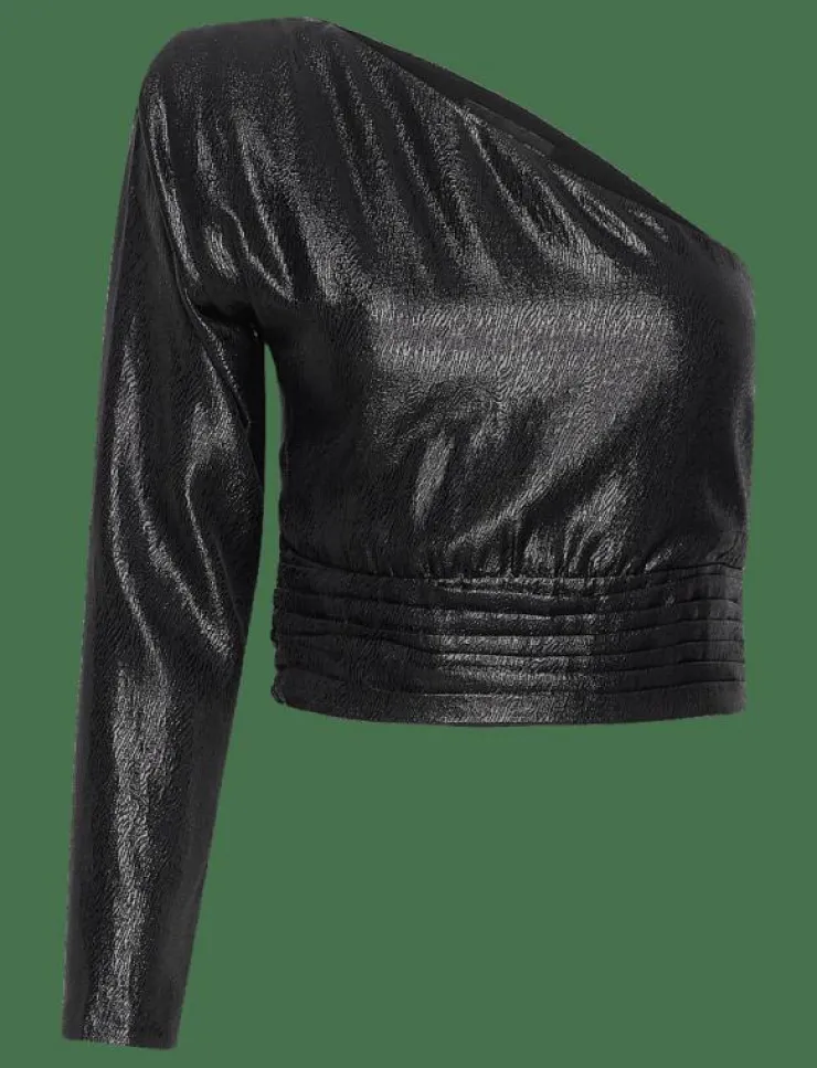Mango Asymmetrical puff sleeve blouse - Långärmade blusar|Kvinnor Blusar & Skjortor