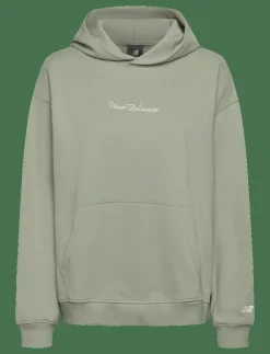 Kvinnor New Balance Sweatshirts|Sweatshirts|Athletics Script Hoodie - Huvtröjor