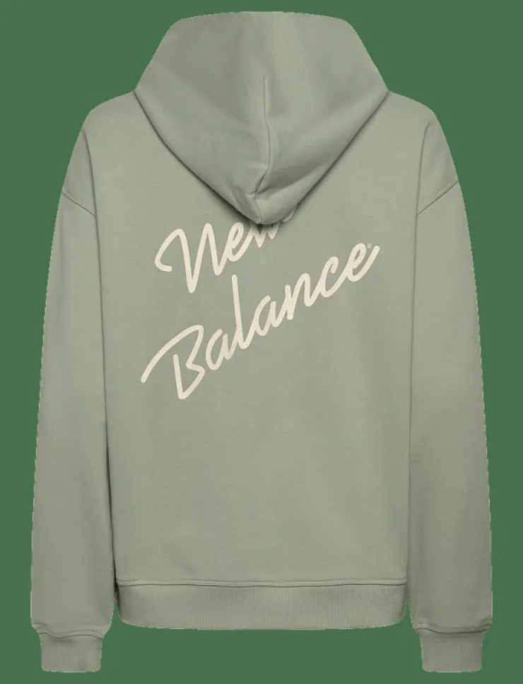 Kvinnor New Balance Sweatshirts|Sweatshirts|Athletics Script Hoodie - Huvtröjor