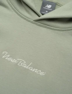 Kvinnor New Balance Sweatshirts|Sweatshirts|Athletics Script Hoodie - Huvtröjor