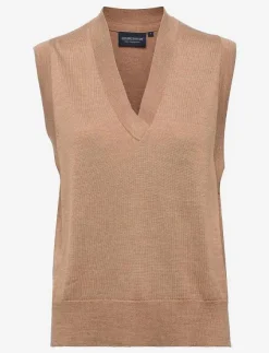 Lexington Clothing Audrina Merino Wool/Silk Blend Knitted Vest - Stickade västar|Kvinnor Västar