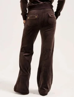 Kvinnor Juicy Couture Mjukisbyxor|AW25 LAYLA GOLD LOW RISE POCKET - Joggers