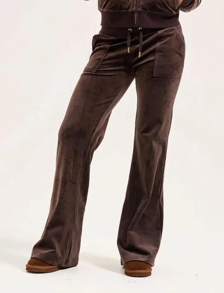 Kvinnor Juicy Couture Mjukisbyxor|AW25 LAYLA GOLD LOW RISE POCKET - Joggers