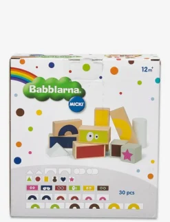 Barn Micki Leksaker Klossar & Byggsatser|BABBLARNA BYGGKLOSSAR TRÄ - Byggklossar