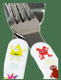 Teddykompaniet Babblarna- Cutlery, Fork & Spoon - Serveringsset|Barn Mata