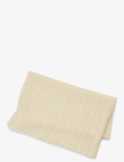 Smallstuff Baby blanket, fish bone knit, off. WOOL - Babyfilt|Barn Sova