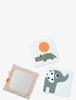 Barn Done by Deer Babyleksaker|Leksaker|Baby contrast card holder Deer friends - Interaktiva leksaker