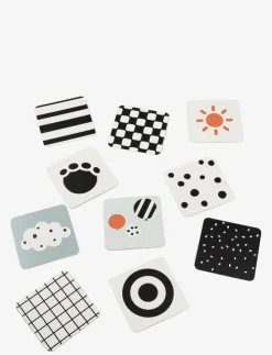 Done by Deer Baby contrast card 10-pack Deer friends - Interaktiva leksaker|Barn Babyleksaker|Leksaker