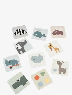 Done by Deer Baby contrast card 10-pack Deer friends - Interaktiva leksaker|Barn Babyleksaker|Leksaker