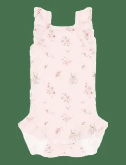Gugguu Baby Print Rib Romper - Ärmlös body|Barn Bodies