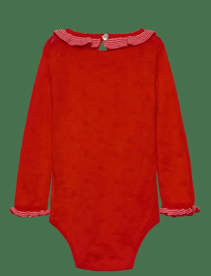 Barn FUB Bodysuits|Baby Ruffle Body - Långärmad body