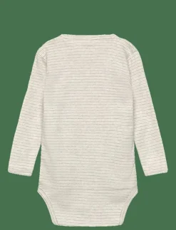 Copenhagen Colors BABY STRIPED WRAP BODY LONG SLEEVE - Långärmad bodysuit|Barn Bodysuits