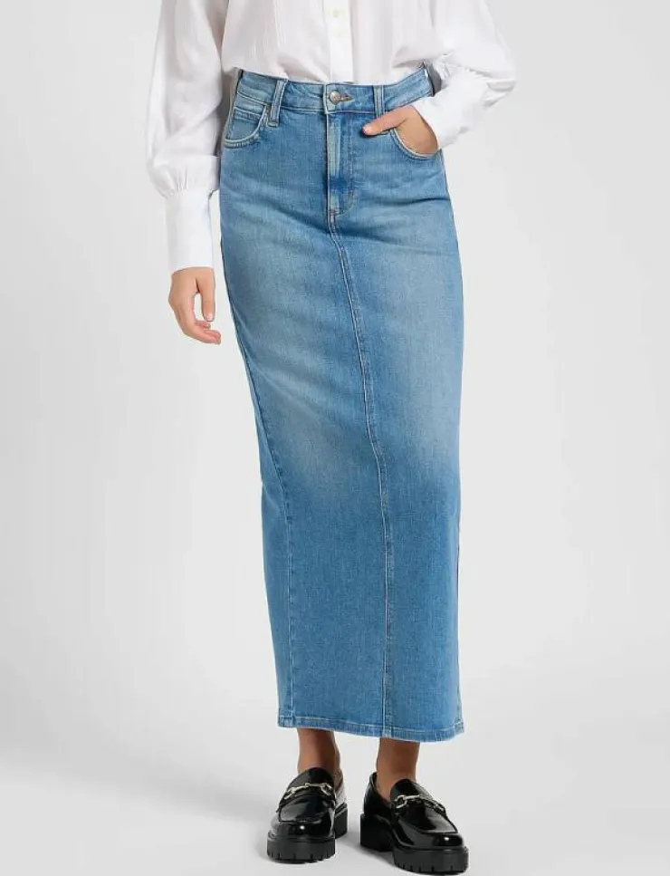 Lee Jeans BACK SLIT MAXI SKIRT - Maxikjolar|Kvinnor Kjolar