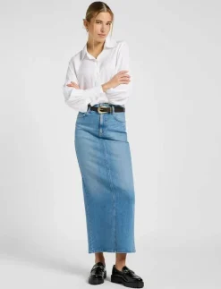 Lee Jeans BACK SLIT MAXI SKIRT - Maxikjolar|Kvinnor Kjolar