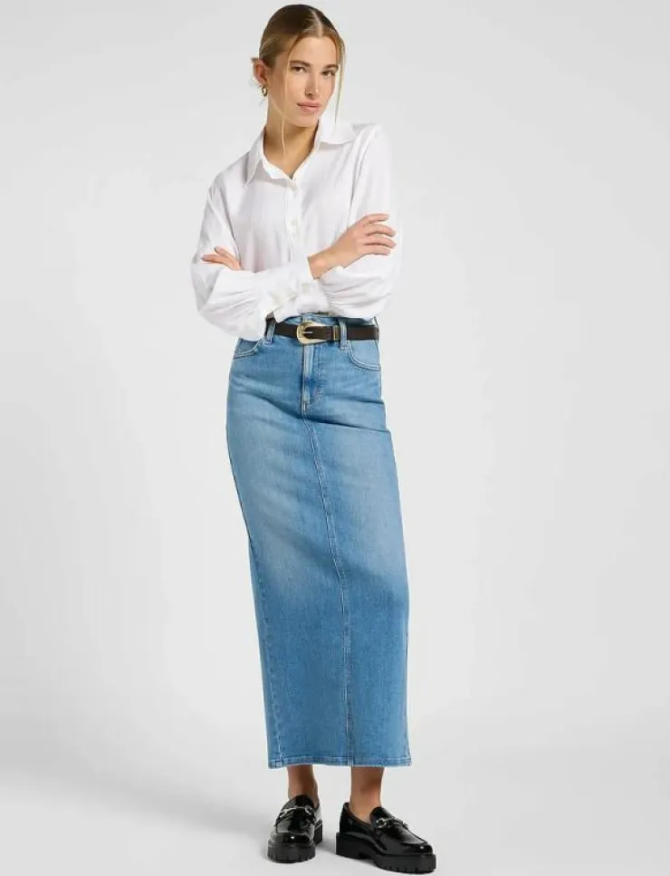 Lee Jeans BACK SLIT MAXI SKIRT - Maxikjolar|Kvinnor Kjolar