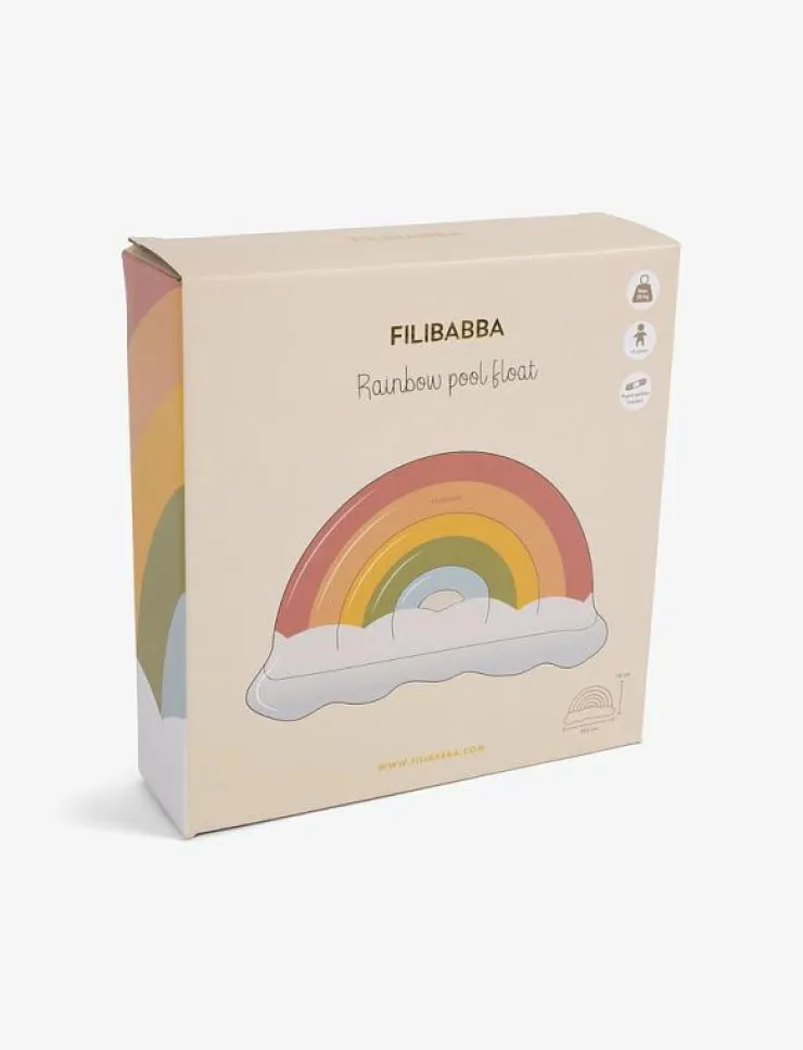 Filibabba Bademadras - Farverig regnbue - Badringar & Badmadrasser|Barn Bad- & Vattenleksaker