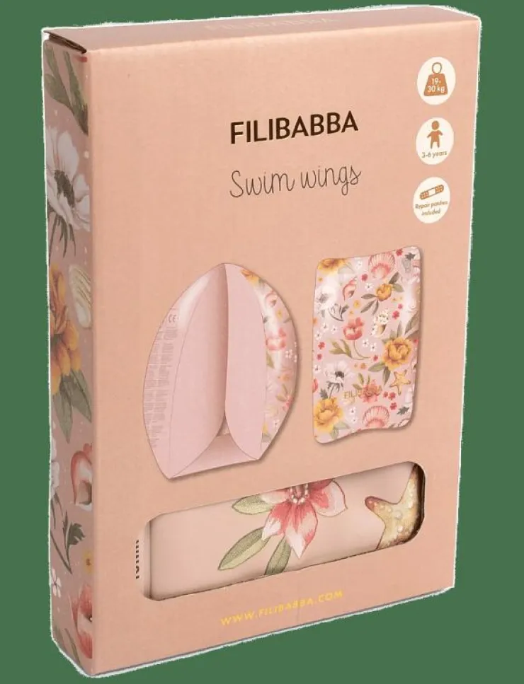 Barn Filibabba Sportutrustning|Badevinger Alfie - Ocean Blossom - Simutrustning