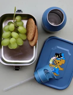 Rätt Start Bamse, Lunchlåda i plåt, petrol-blå - Lunchlådor|Barn Matdags|Matdags