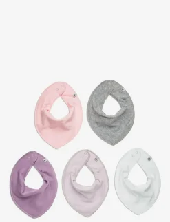 Barn Pippi Hälsa & Hygien|Bandana Bib - solid (5-pack) - Babyskötsel