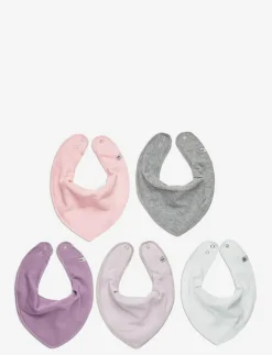 Barn Pippi Hälsa & Hygien|Bandana Bib - solid (5-pack) - Babyskötsel