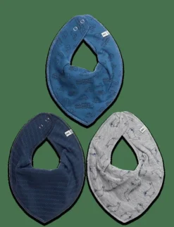 Barn Pippi Hälsa & Hygien|Bandana Bib Boy -AOP (3-pack) - Babyskötsel