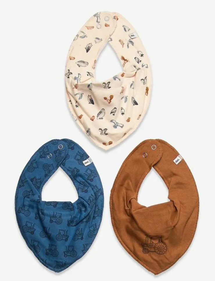 Pippi Bandana Bib Boy -AOP (3-pack) - Babyskötsel|Barn Hälsa & Hygien