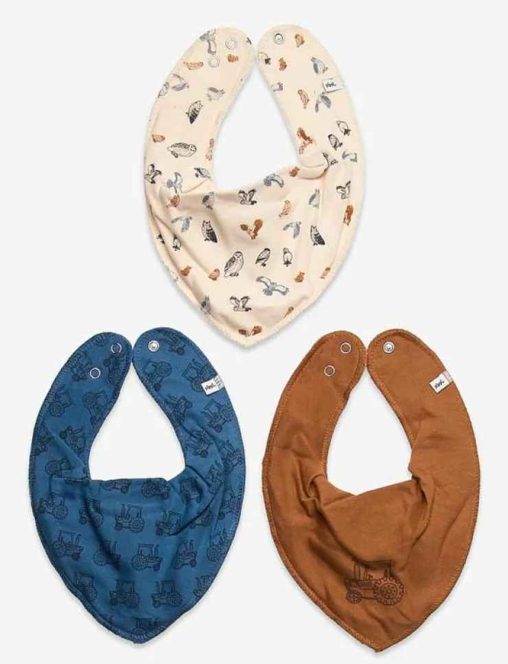 Pippi Bandana Bib Boy -AOP (3-pack) - Babyskötsel|Barn Hälsa & Hygien