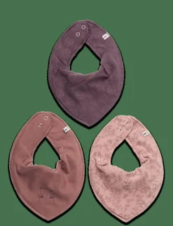 Barn Pippi Hälsa & Hygien|Bandana Bib Girl -AOP (3-pack) - Babyskötsel