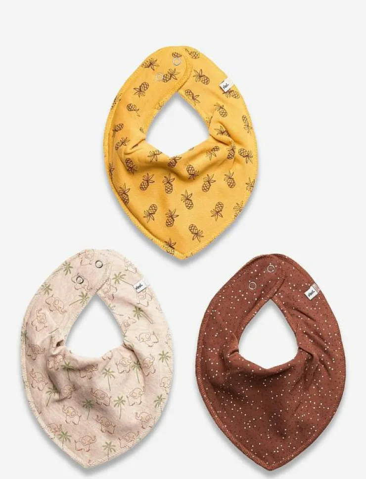 Pippi Bandana Bib Uni -AOP (3-pack) - Babyskötsel|Barn Hälsa & Hygien