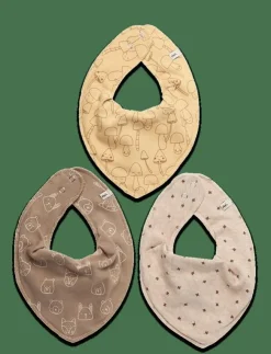 Pippi Bandana Bib Uni -AOP (3-pack) - Babyskötsel|Barn Hälsa & Hygien
