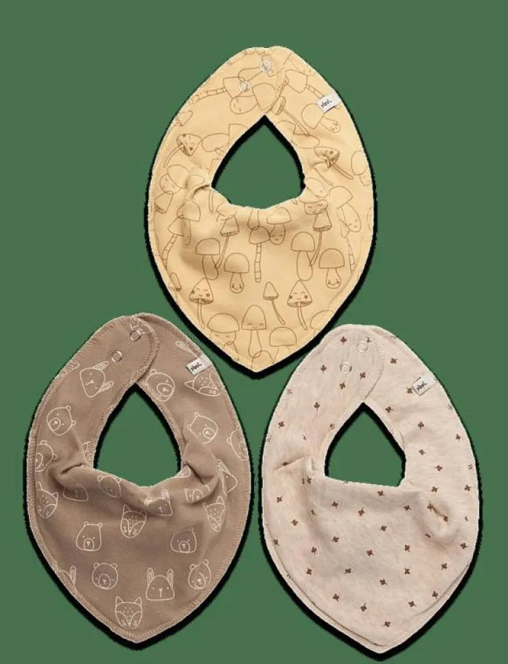 Pippi Bandana Bib Uni -AOP (3-pack) - Babyskötsel|Barn Hälsa & Hygien