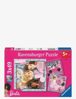 Barn Ravensburger Pussel & Spel|Barbie 3x49p - Klassiska pussel