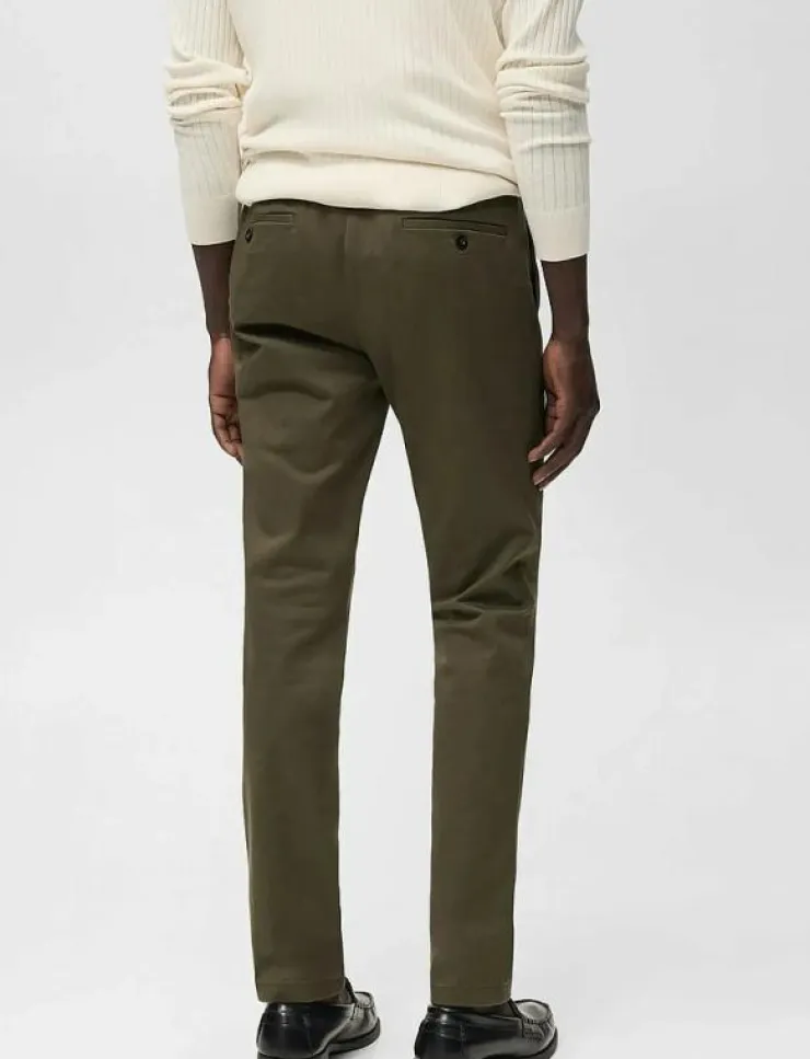 Mango Barna slim-fit twill chino trousers - Chinos| Byxor