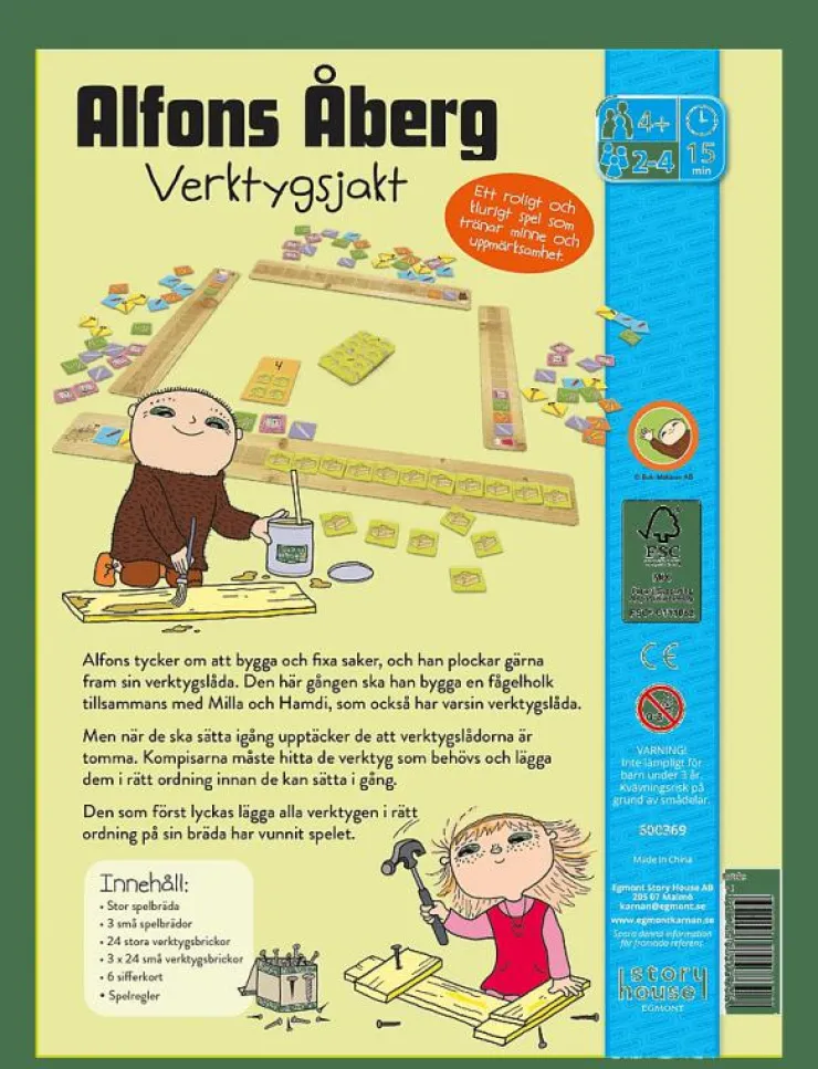 Kärnan BARNSPEL ALFONS ÅBERGS VERKTYGSJAKT - Pedagogiska spel|Barn Pussel & Spel