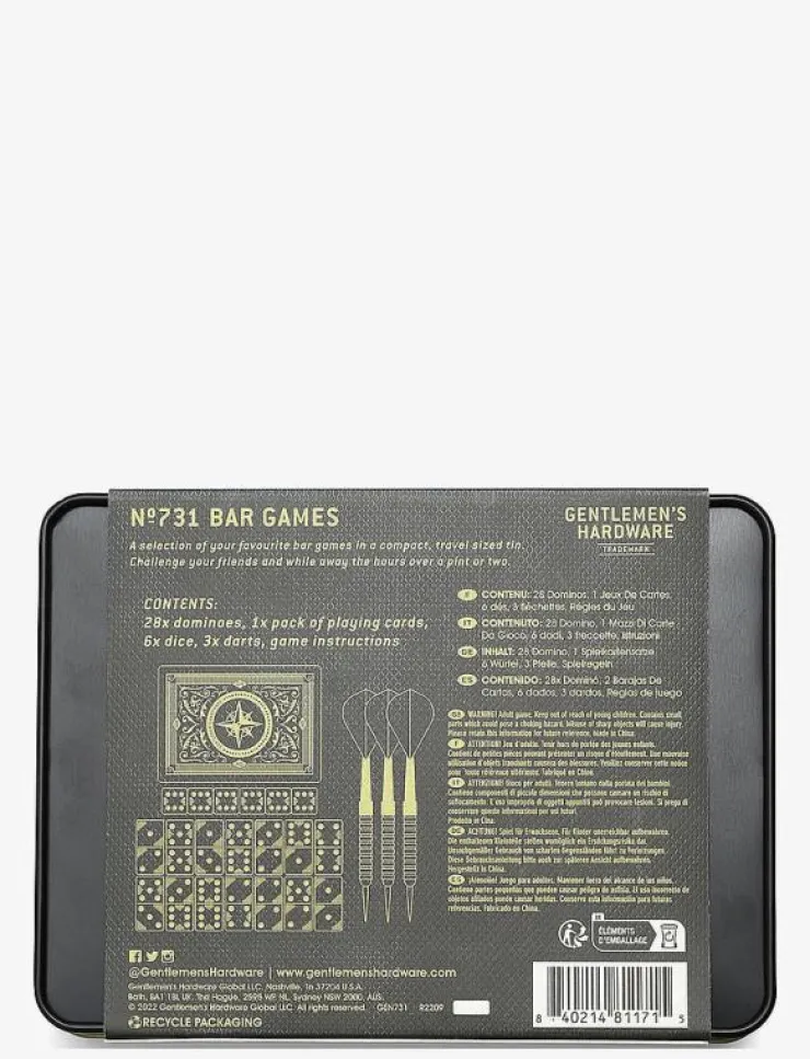 Gentlemen's Hardware Spel & Pussel|Barspel i plåtask - Spel & pussel