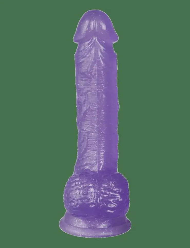 Kvinnor Baseks Sex & Intimitet|Glitter Dildo With Balls 21.5 cm - Beauty