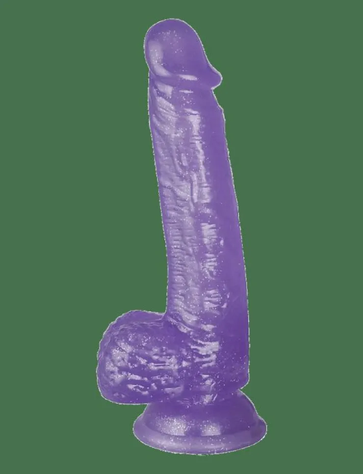 Kvinnor Baseks Sex & Intimitet|Glitter Dildo With Balls 21.5 cm - Beauty