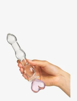 Baseks Heart Beaded Glass Dildo - Beauty|Kvinnor Sex & Intimitet