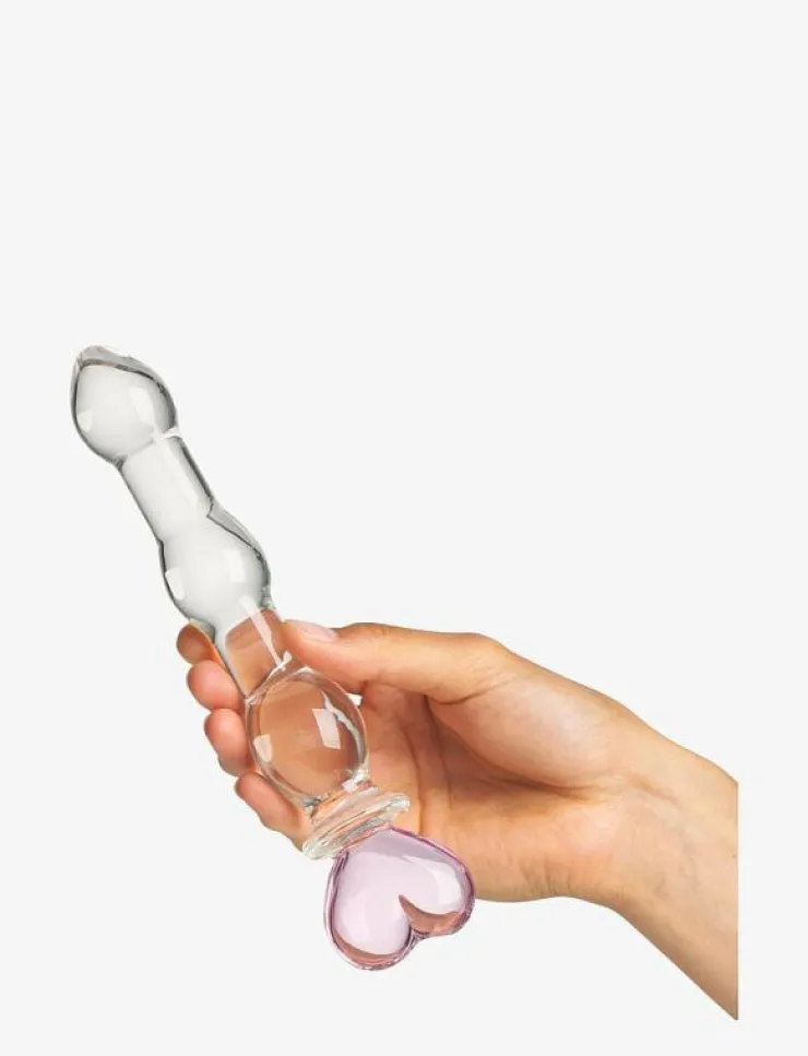 Baseks Heart Beaded Glass Dildo - Beauty|Kvinnor Sex & Intimitet