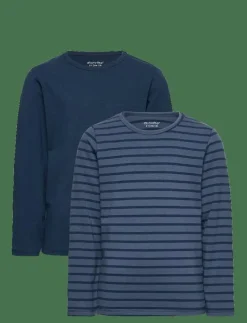 Barn Minymo Flerpack|Basic 34 -T-shirt LS (2-pack) - Långärmade t-shirts