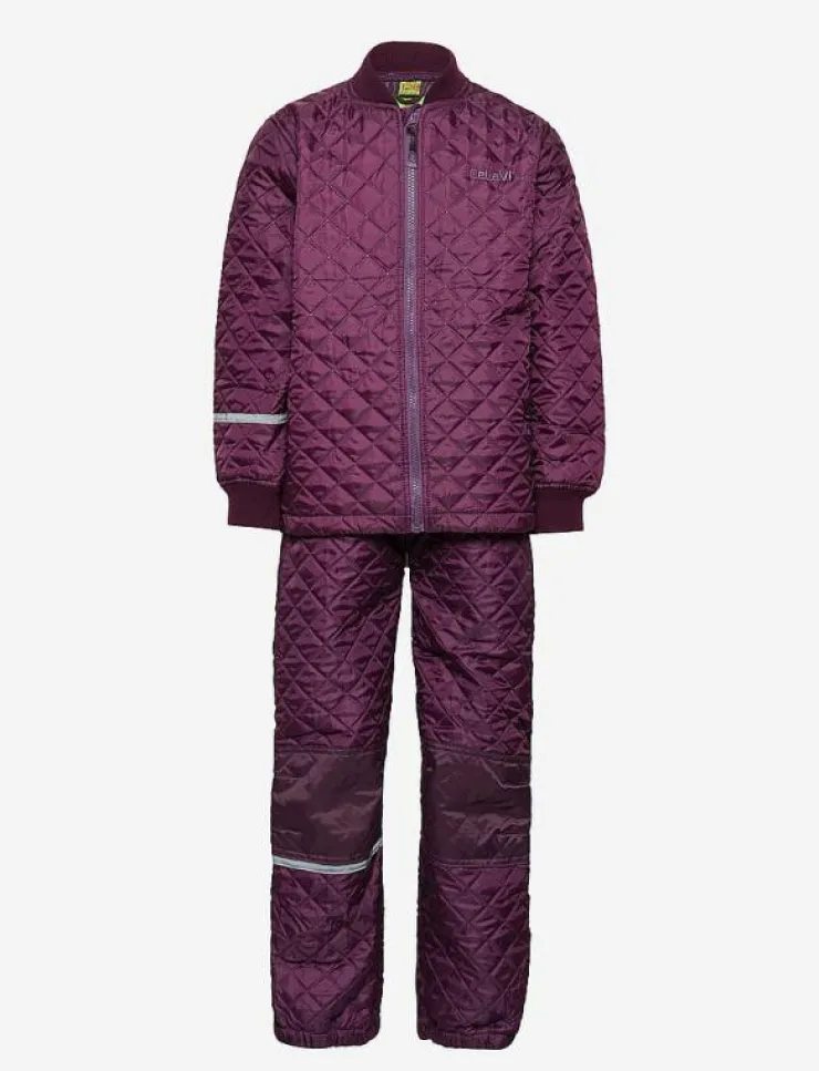 Barn CeLaVi Termokläder|Basic thermal set -solid - Termoställ
