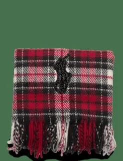Kvinnor Polo Ralph Lauren Sjalar & Halsdukar|Beaded Big Pony Plaid Wool Scarf - Halsdukar